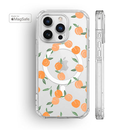 Peaches Clear MagSafe iPhone Case