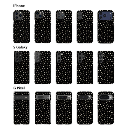 Mini Polka Dots Black Phone Case