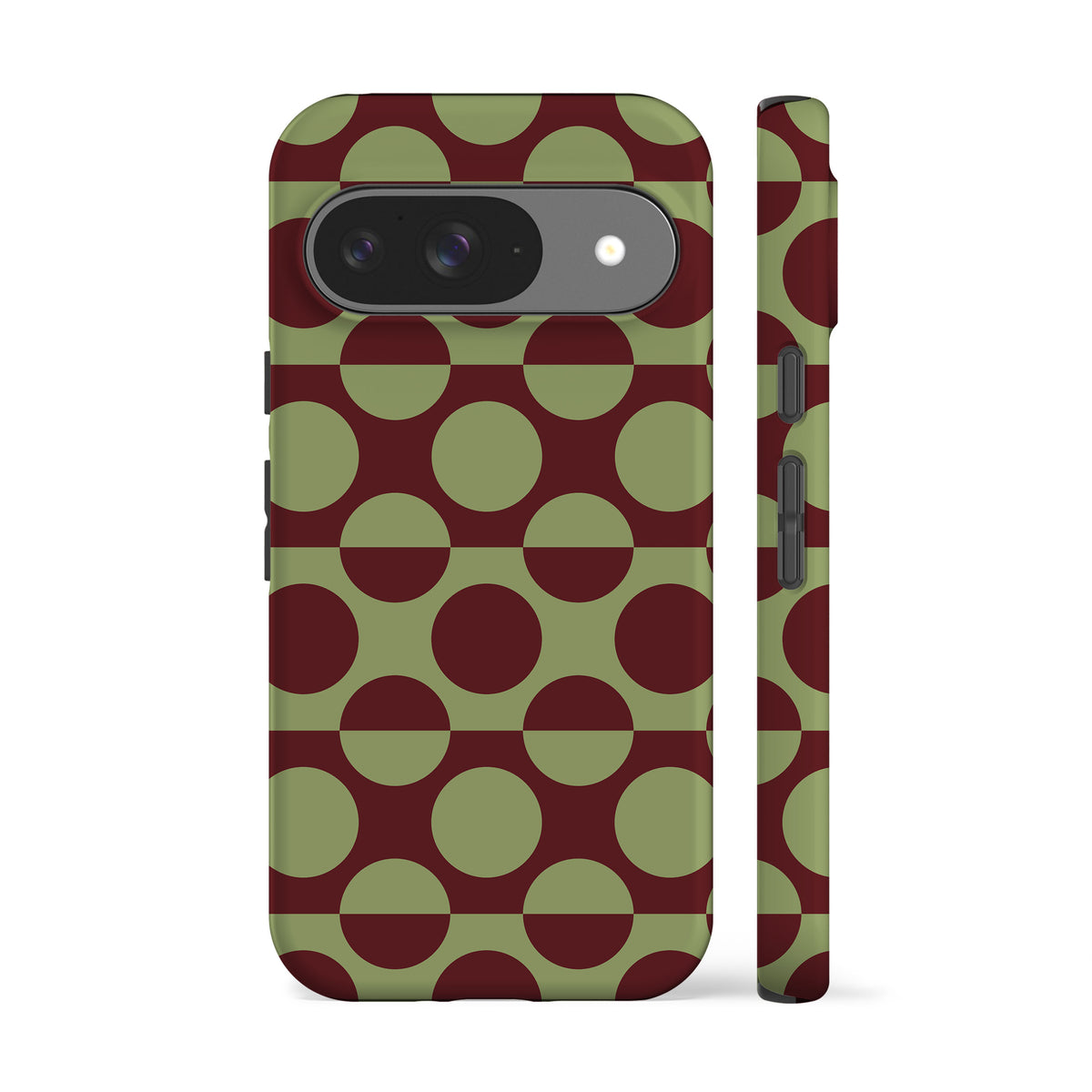 Mint Double Dots Phone Case