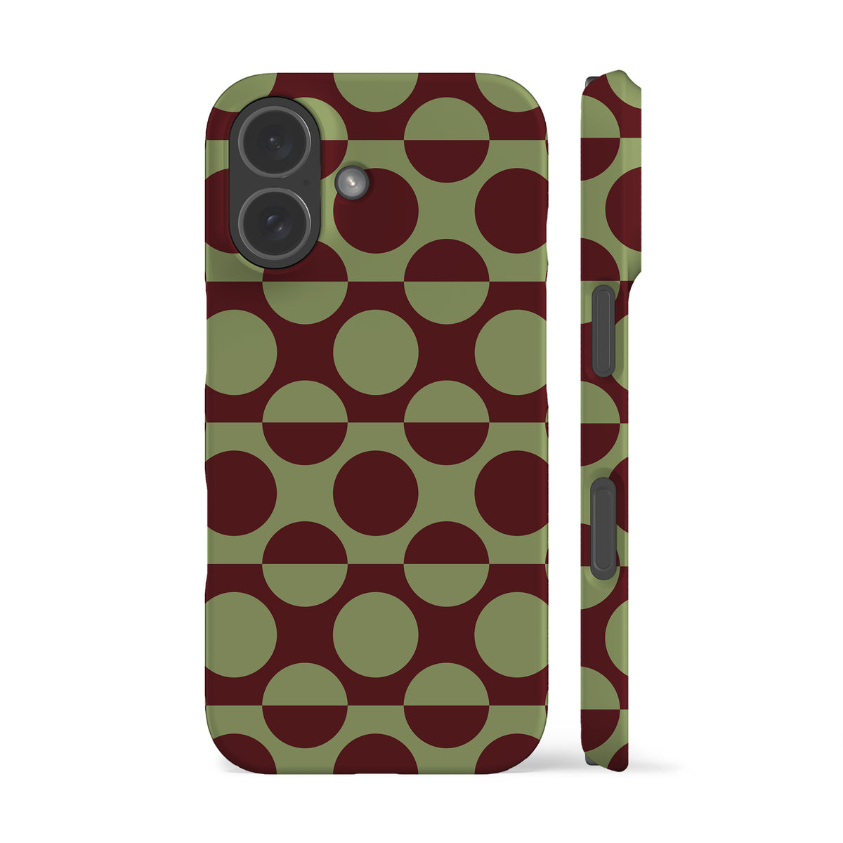 Mint Double Dots Phone Case