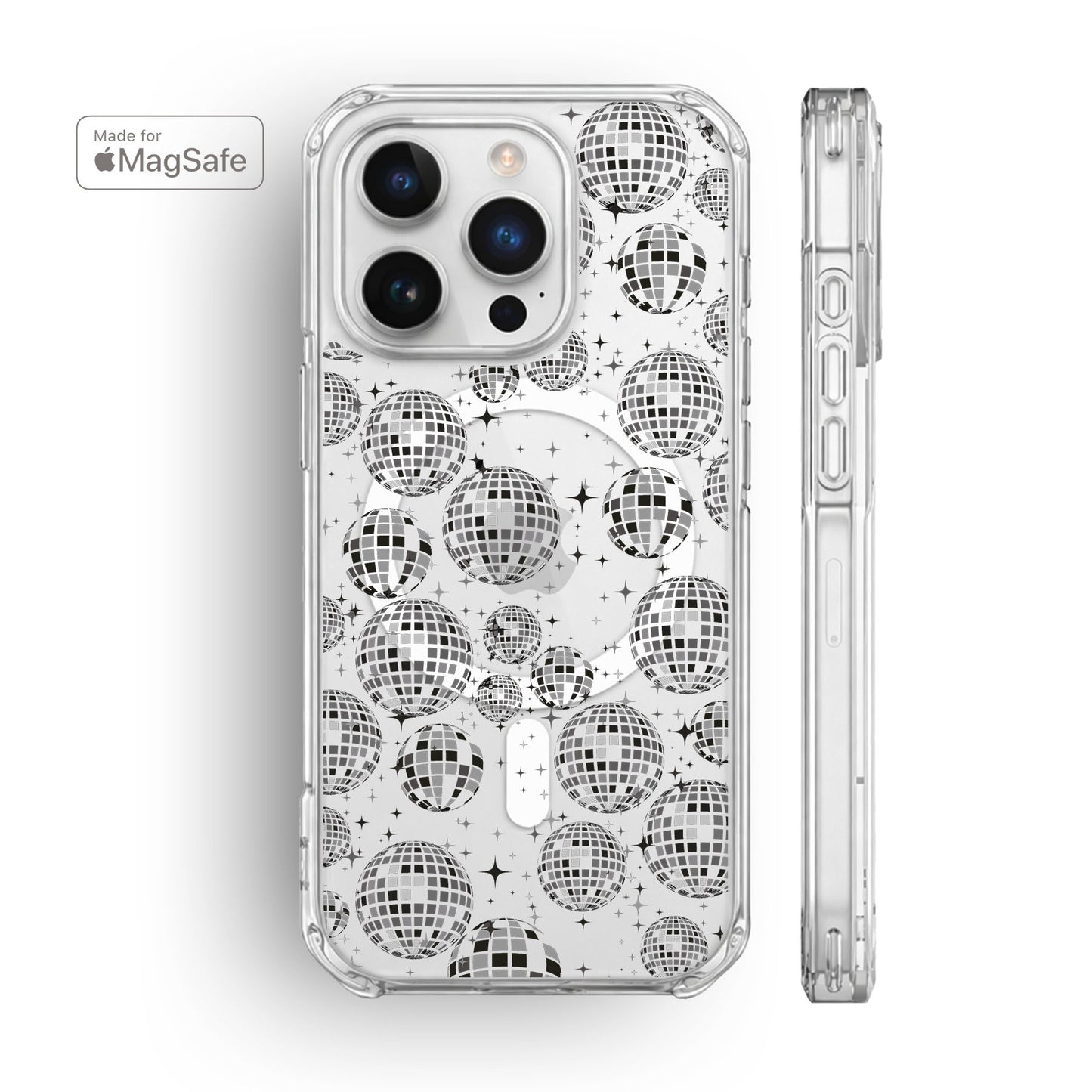 Disco Ball Clear MagSafe iPhone Case