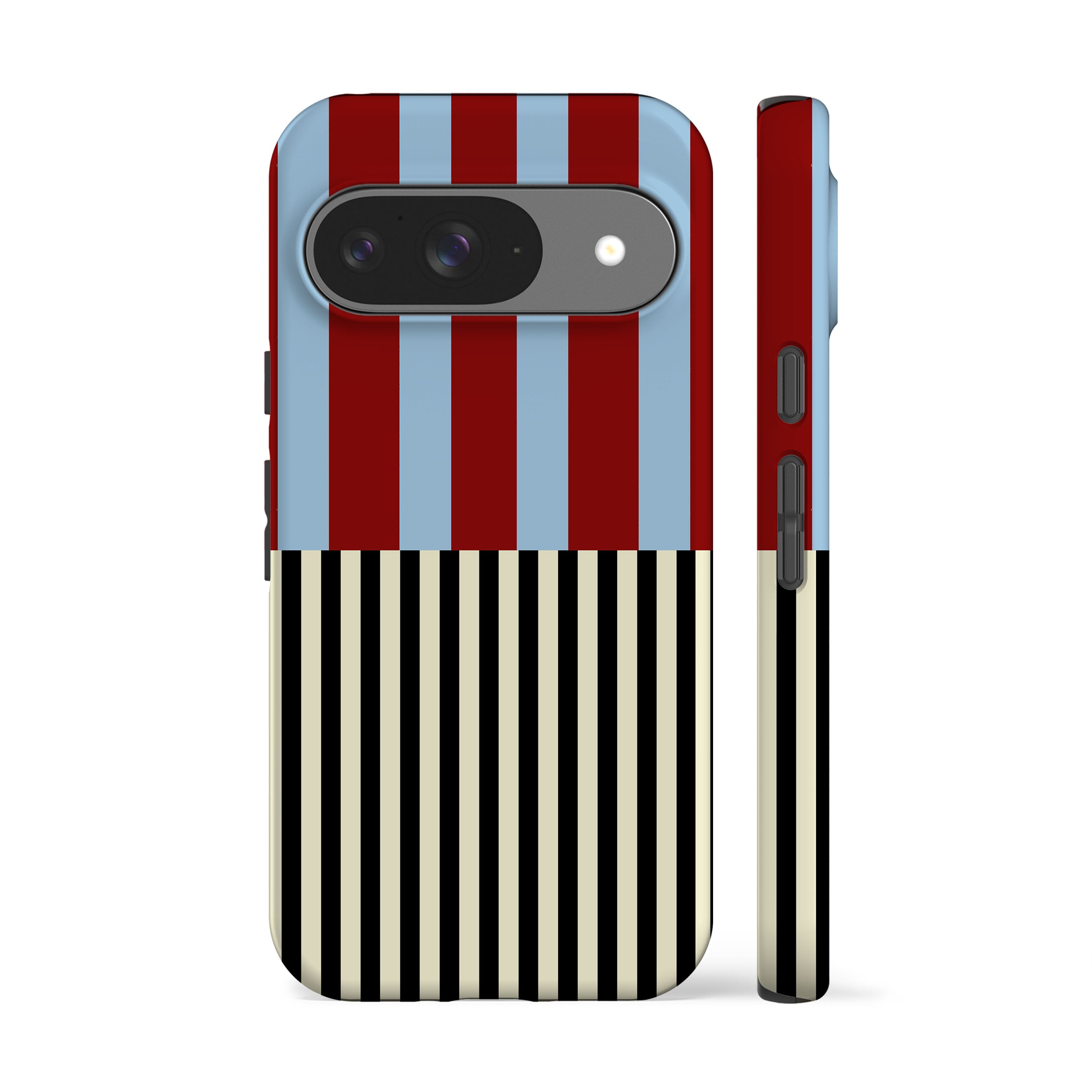 Red Blue Modern Stripes Phone Case