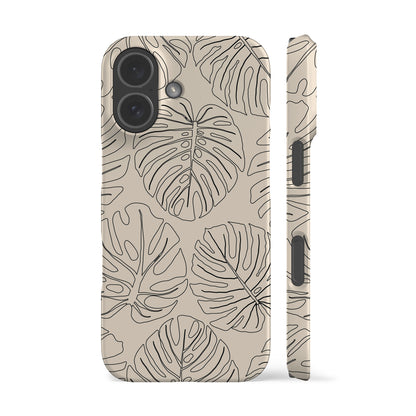 Monstera Line Art Phone Case
