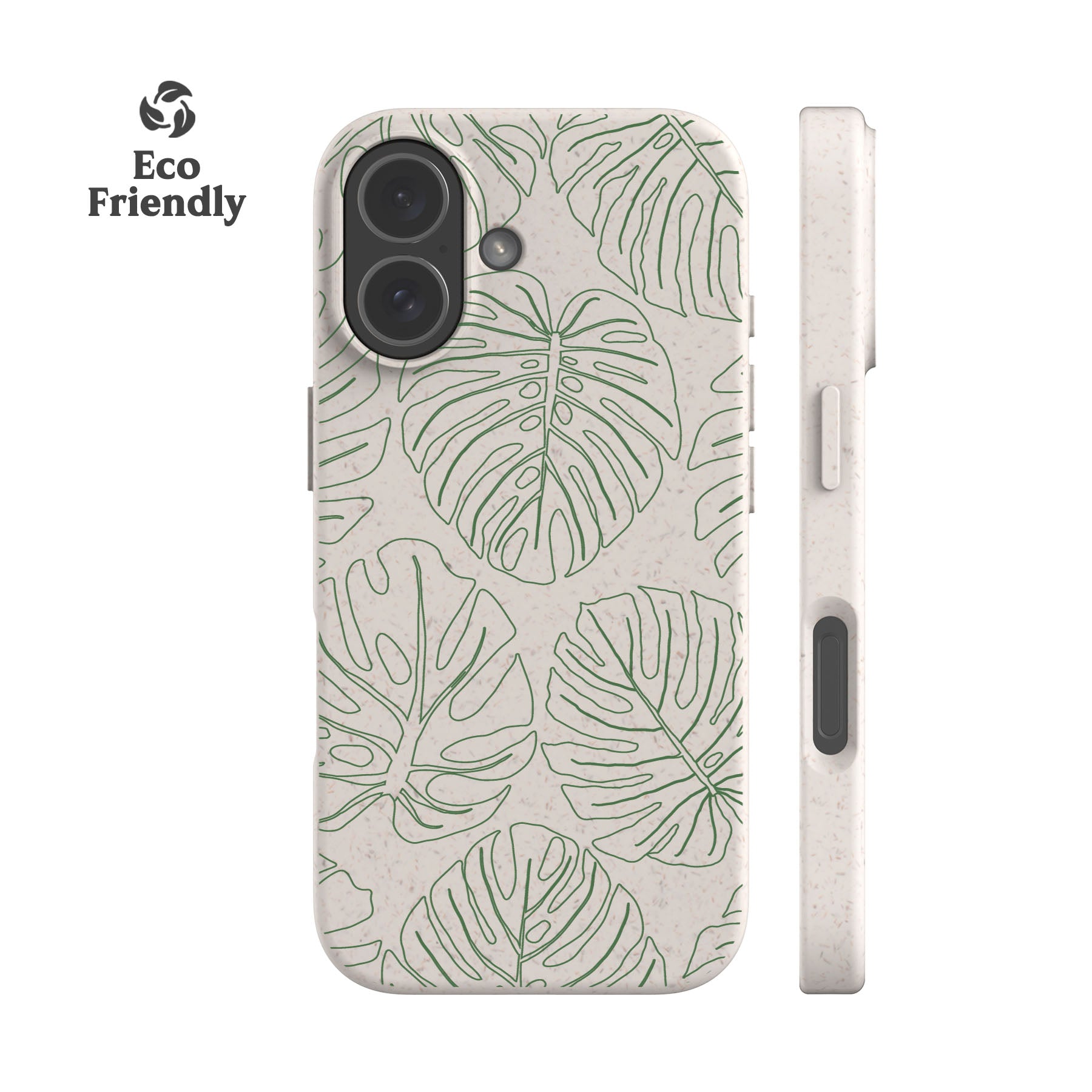 Line Art Monstera Eco-Friendly Phone Case