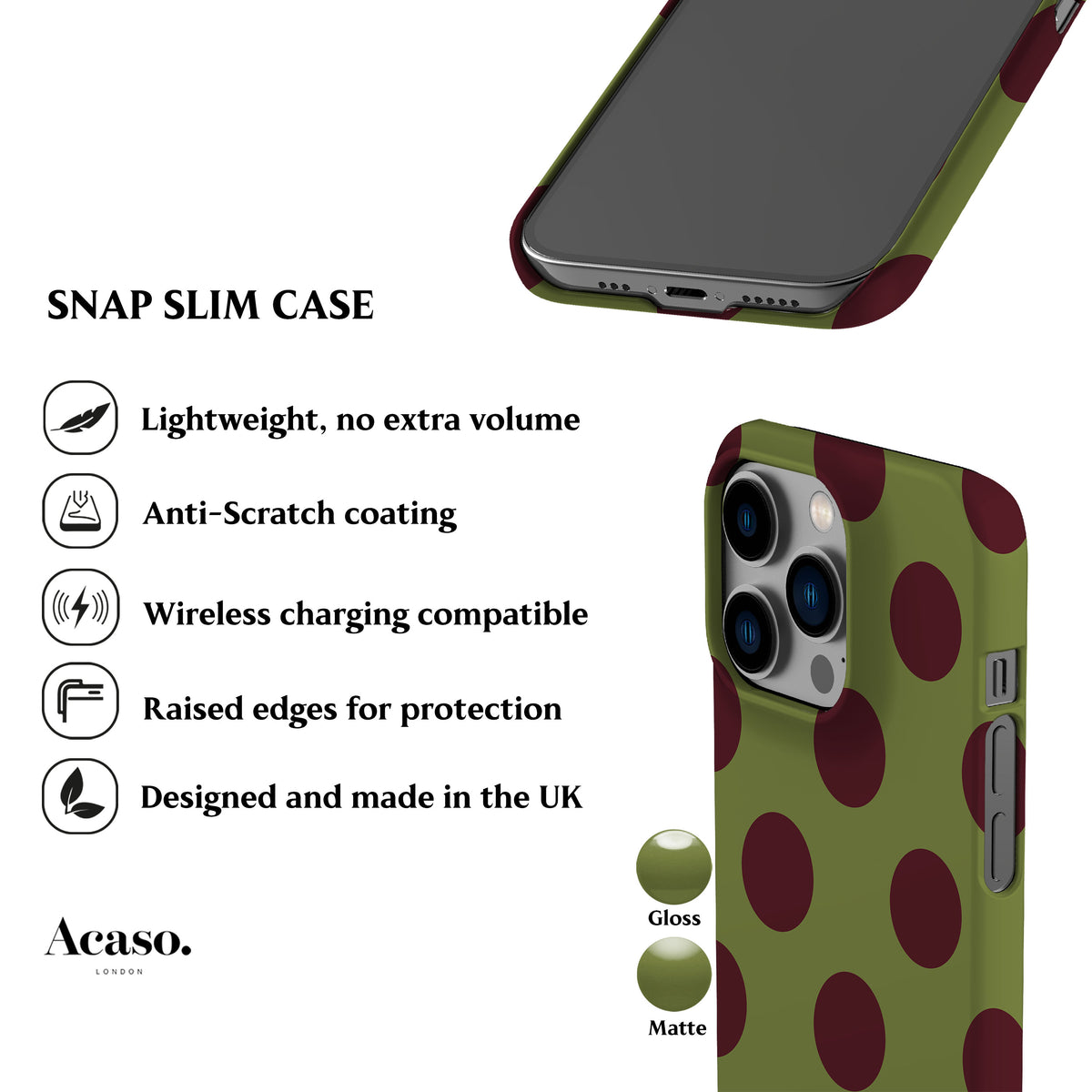 Moss Dots Phone Case