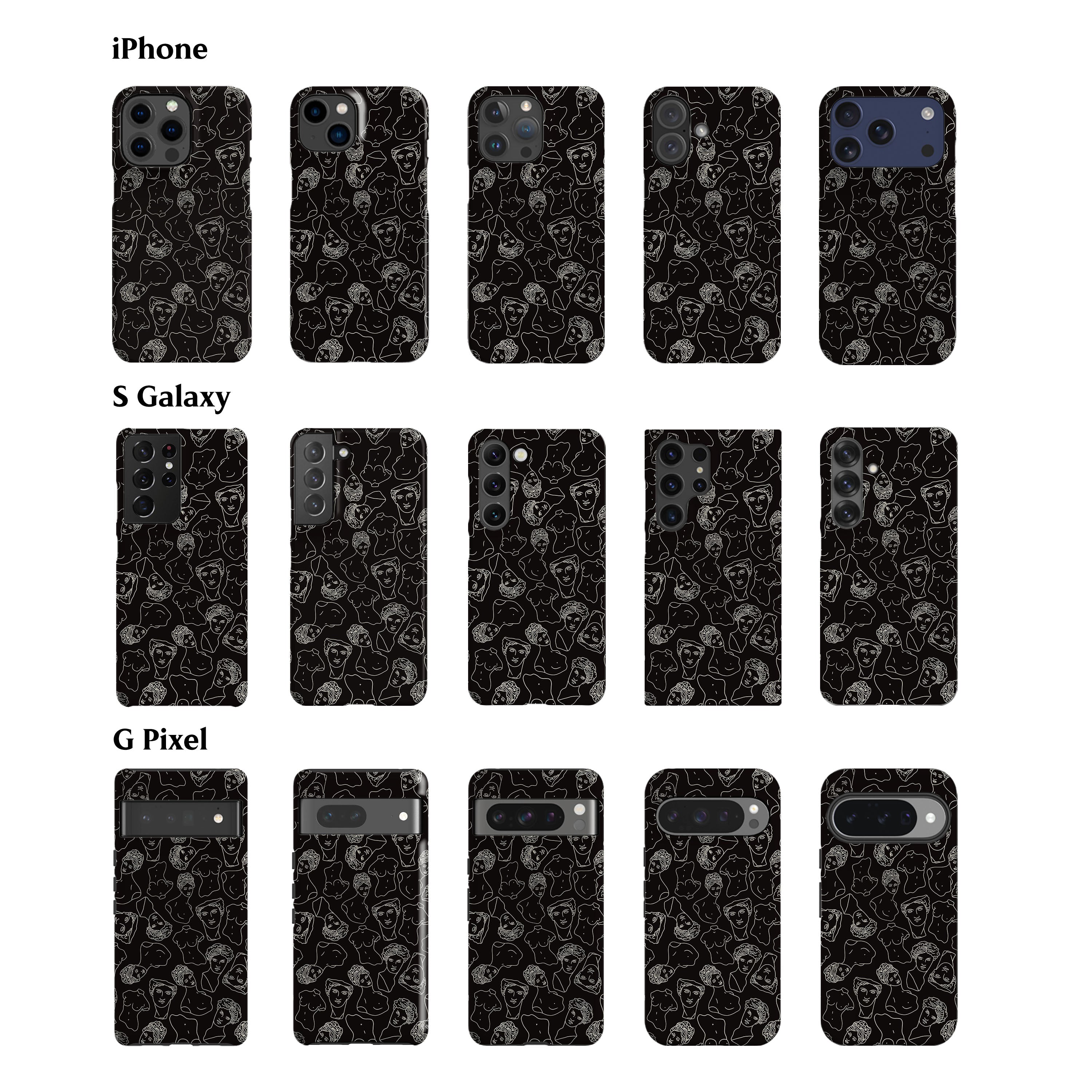 Mythos Black Phone Case