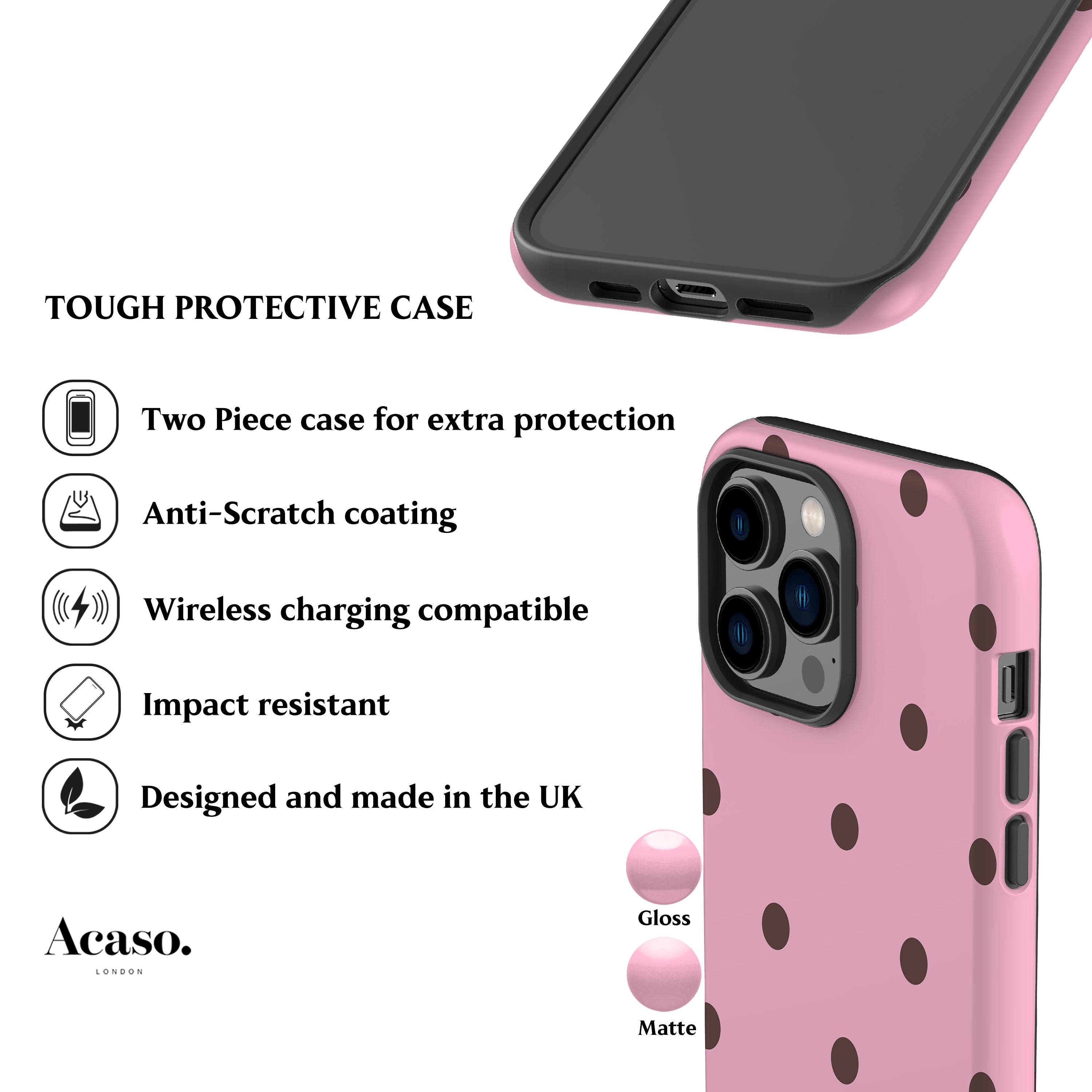 Nala Pink Polka Dots Phone Case