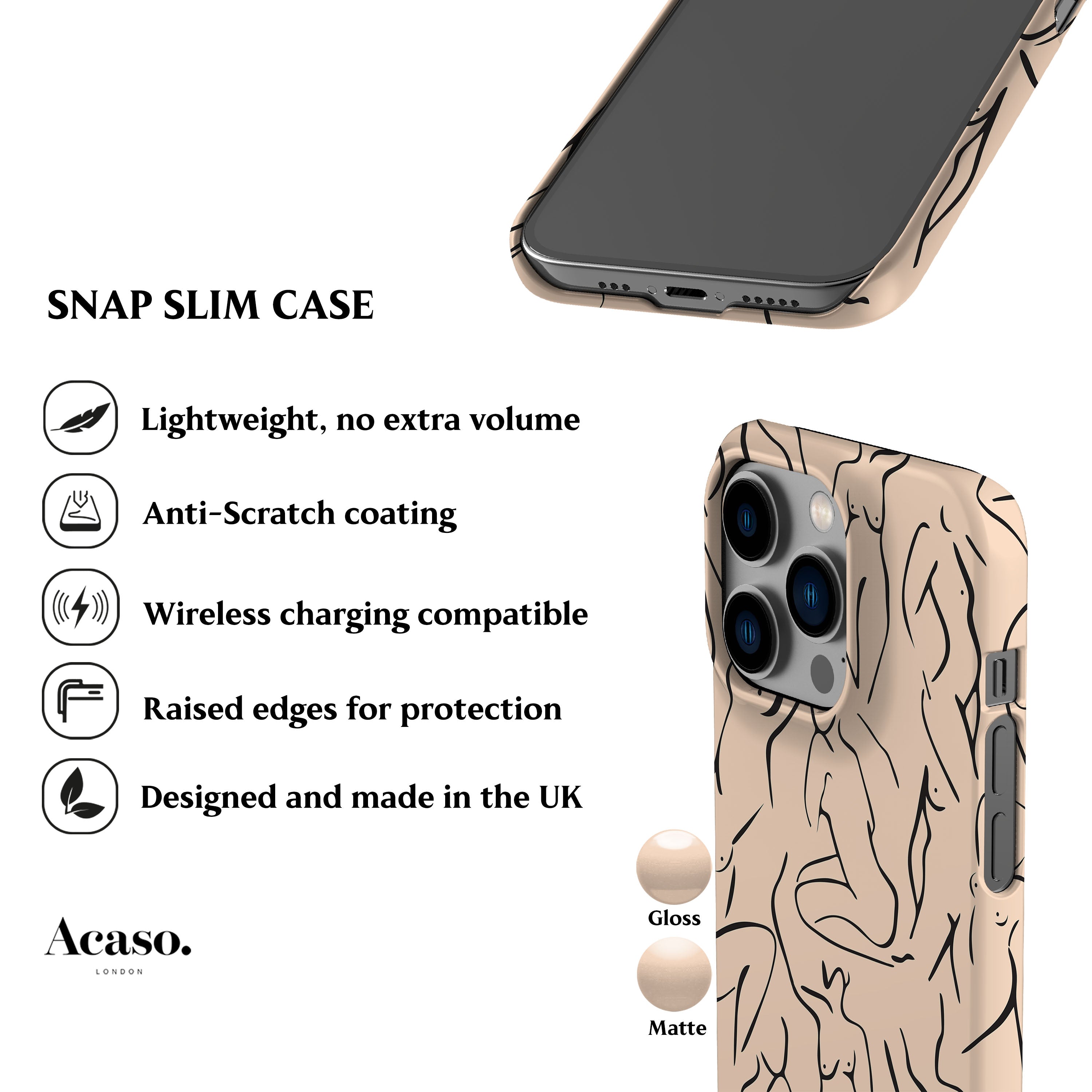 Nude Ladies Peach Phone Case