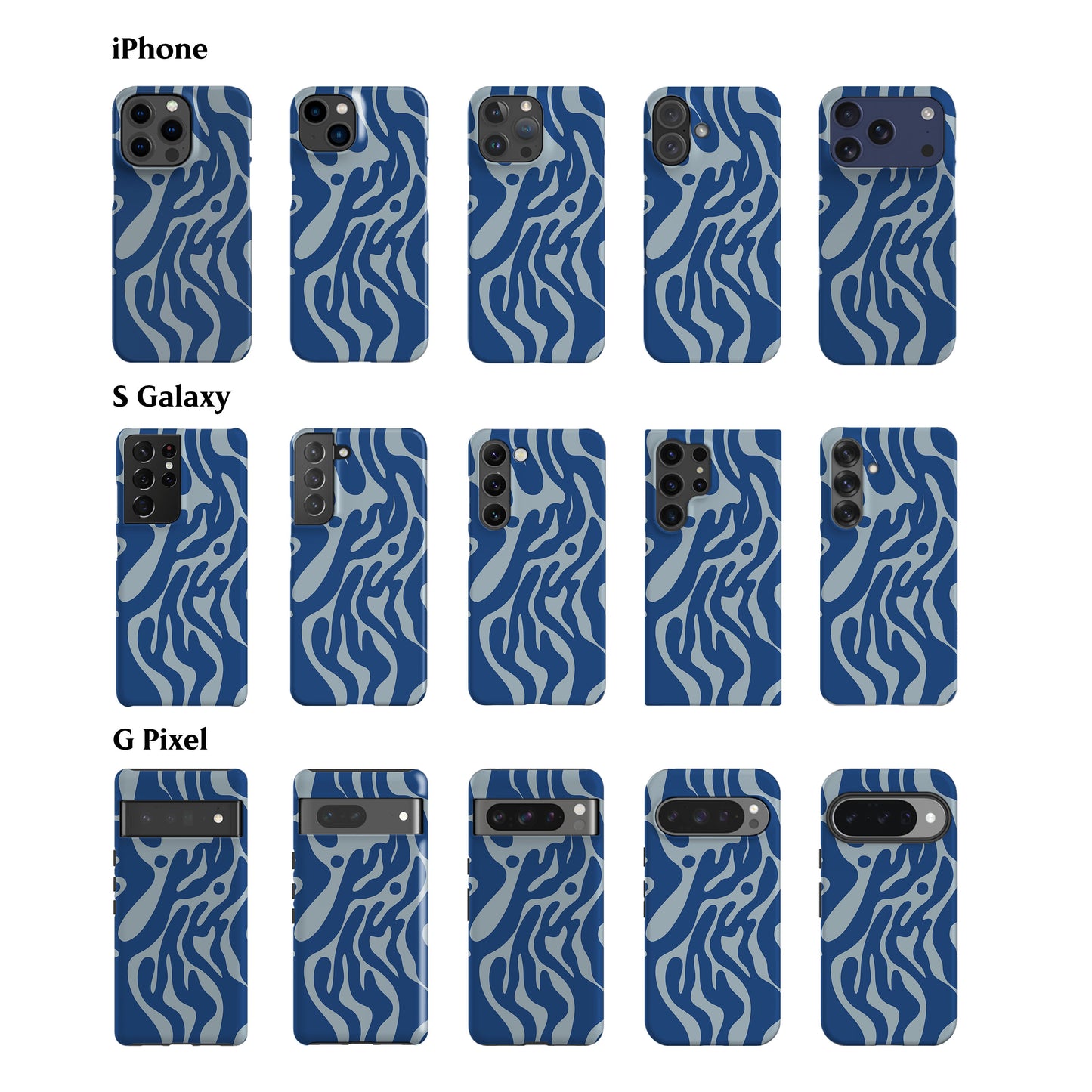 Ocean Waves Blue Phone Case