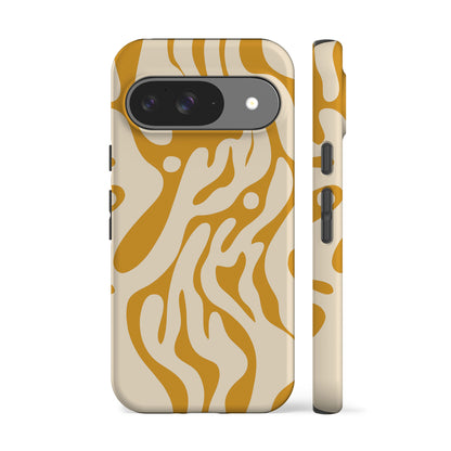 Ocean Waves Yellow Phone Case