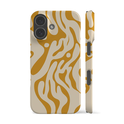 Ocean Waves Yellow Phone Case