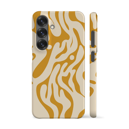 Ocean Waves Yellow Phone Case