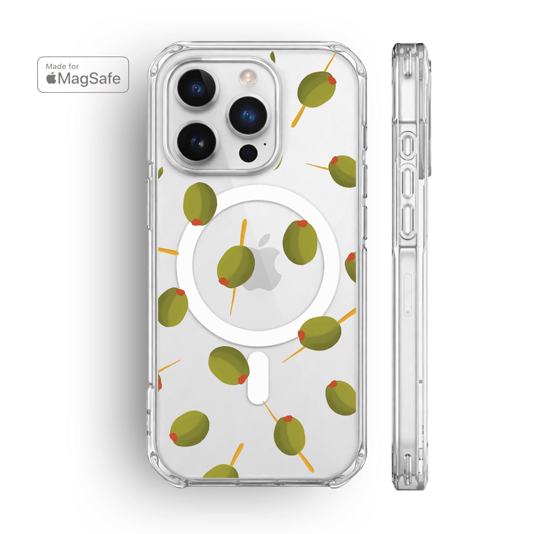 Olives Clear MagSafe iPhone Case