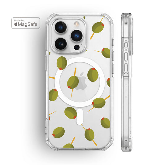 Olives Clear MagSafe iPhone Case
