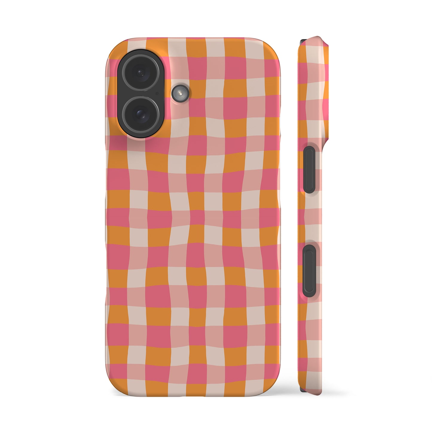 Summer Orange Plaid Phone Case