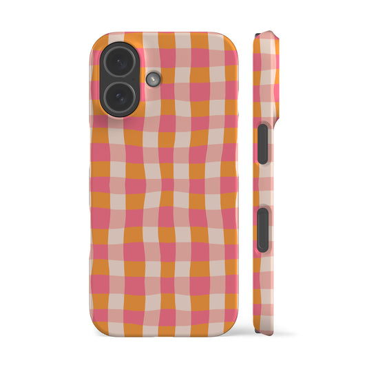Summer Orange Plaid Phone Case