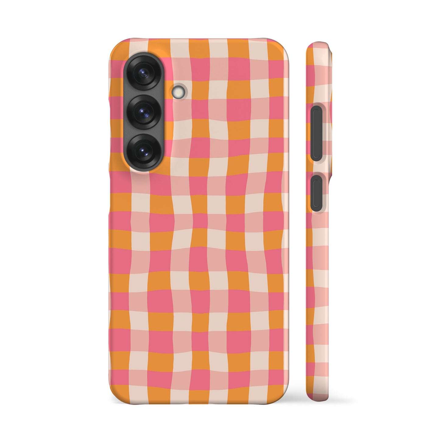 Summer Orange Plaid Phone Case
