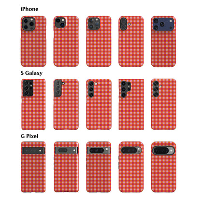 Orange Plaid Phone Case