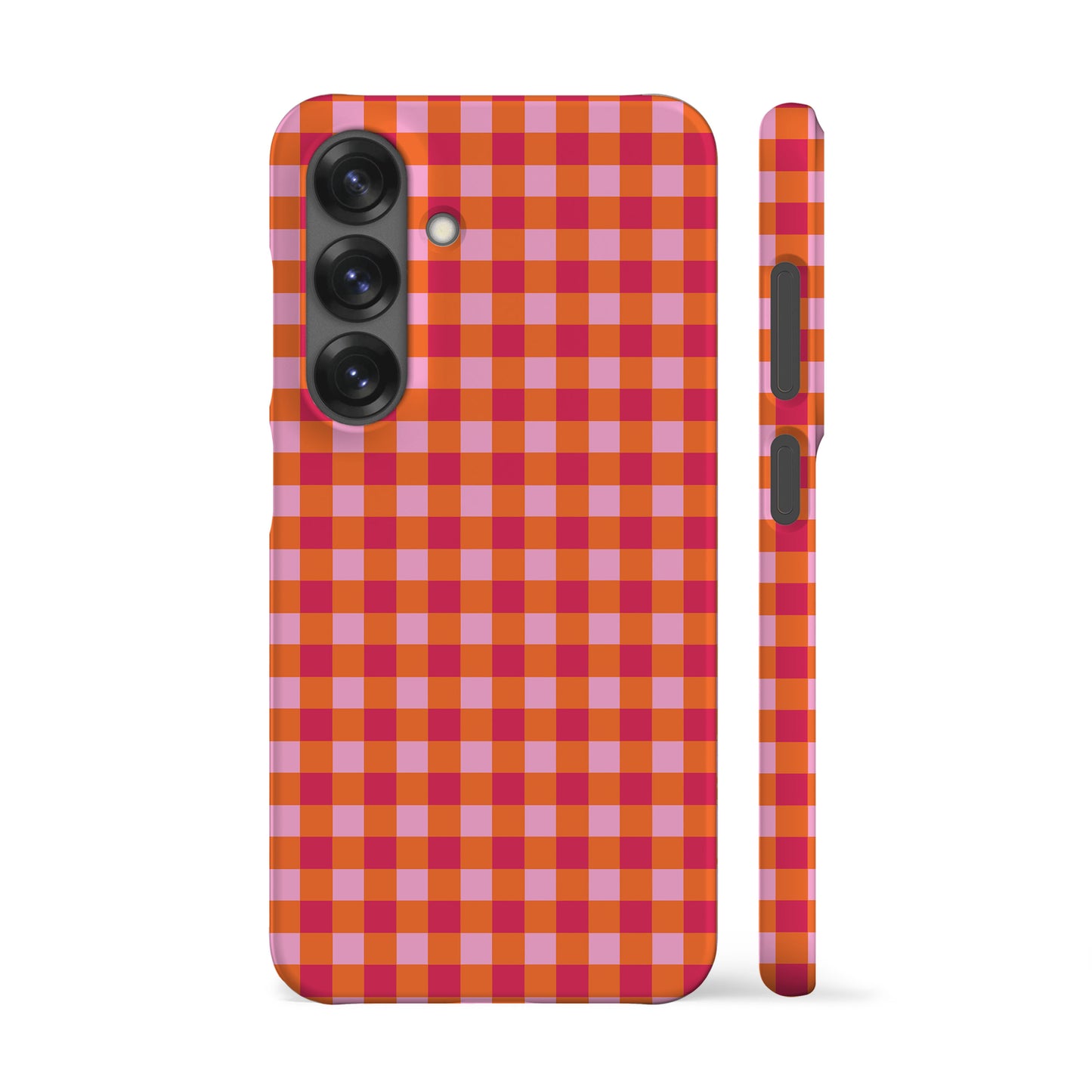 Orange Plaid Phone Case