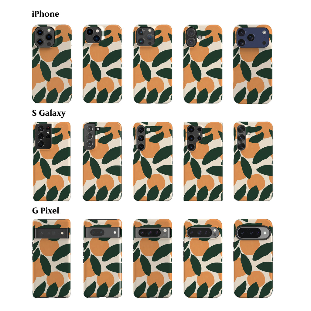 Orange Painted Art Phone Case