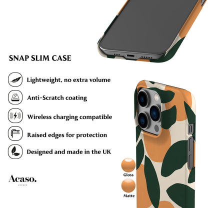 Orange Painted Art Phone Case