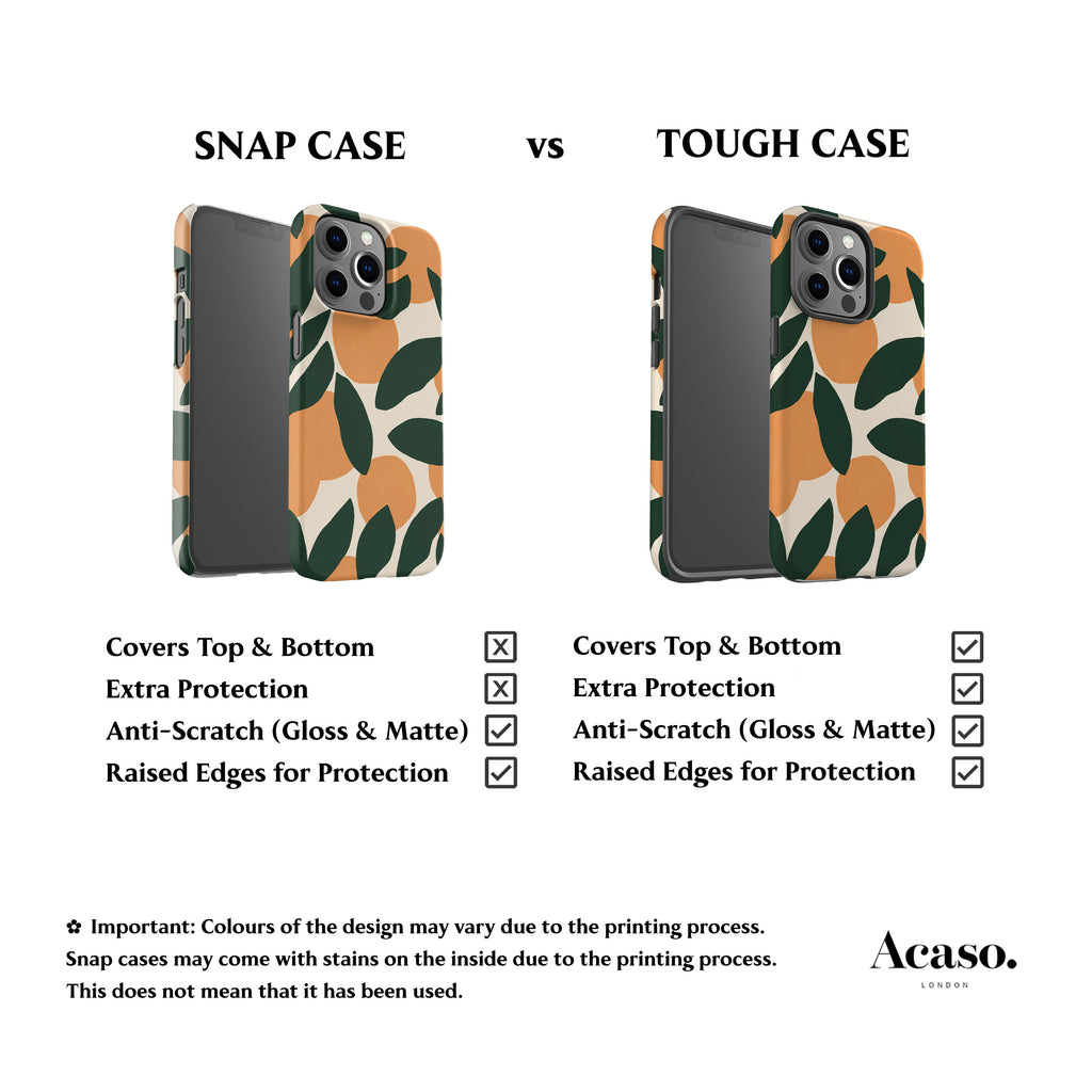 Orange Painted Art Phone Case
