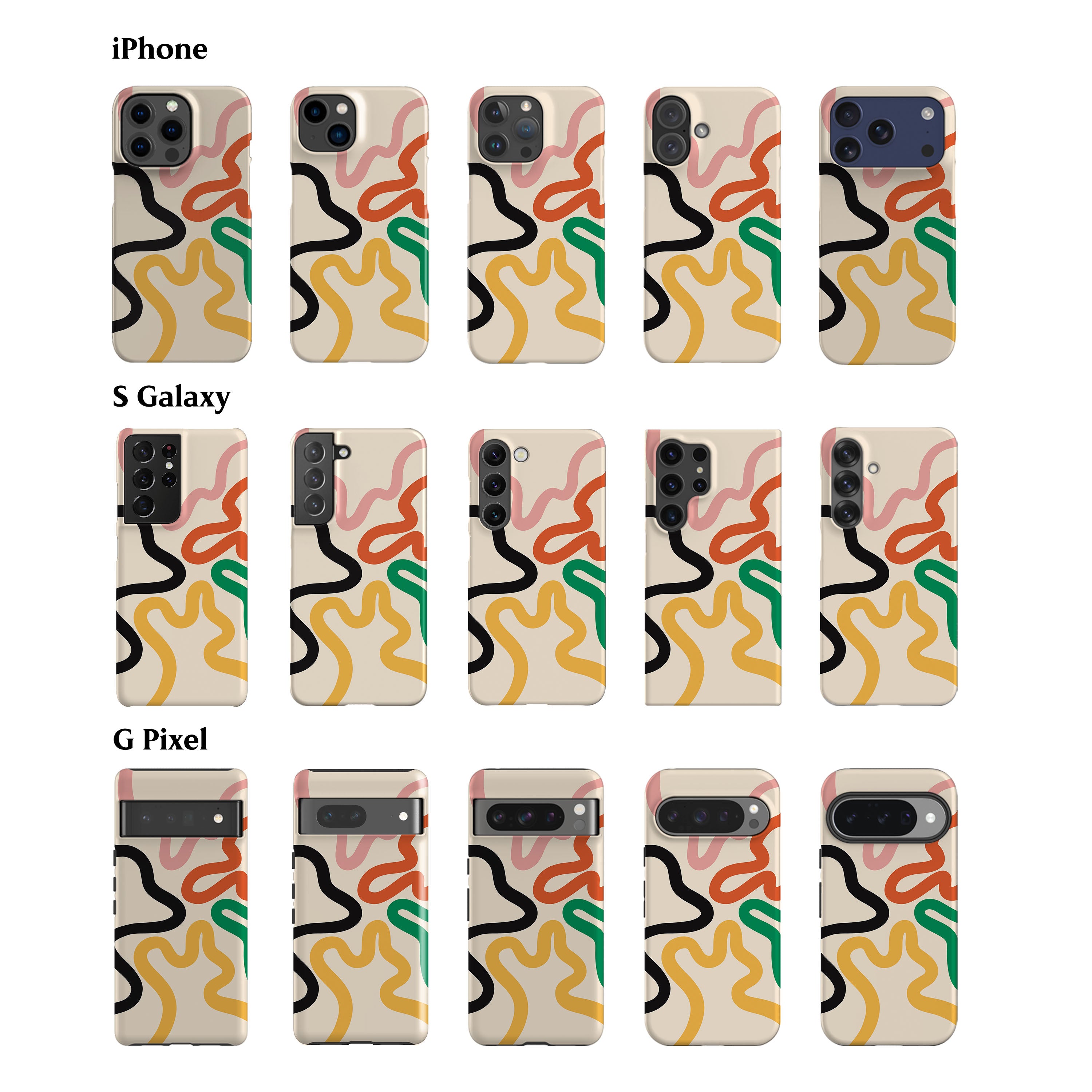 Organic Lines Phone Case