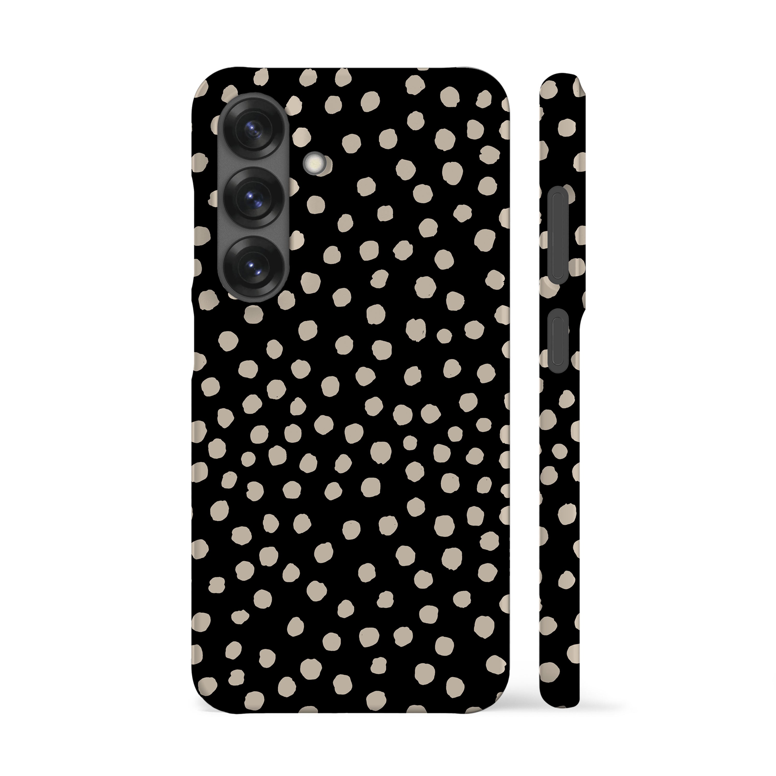 Painted Dots Black Phone Case