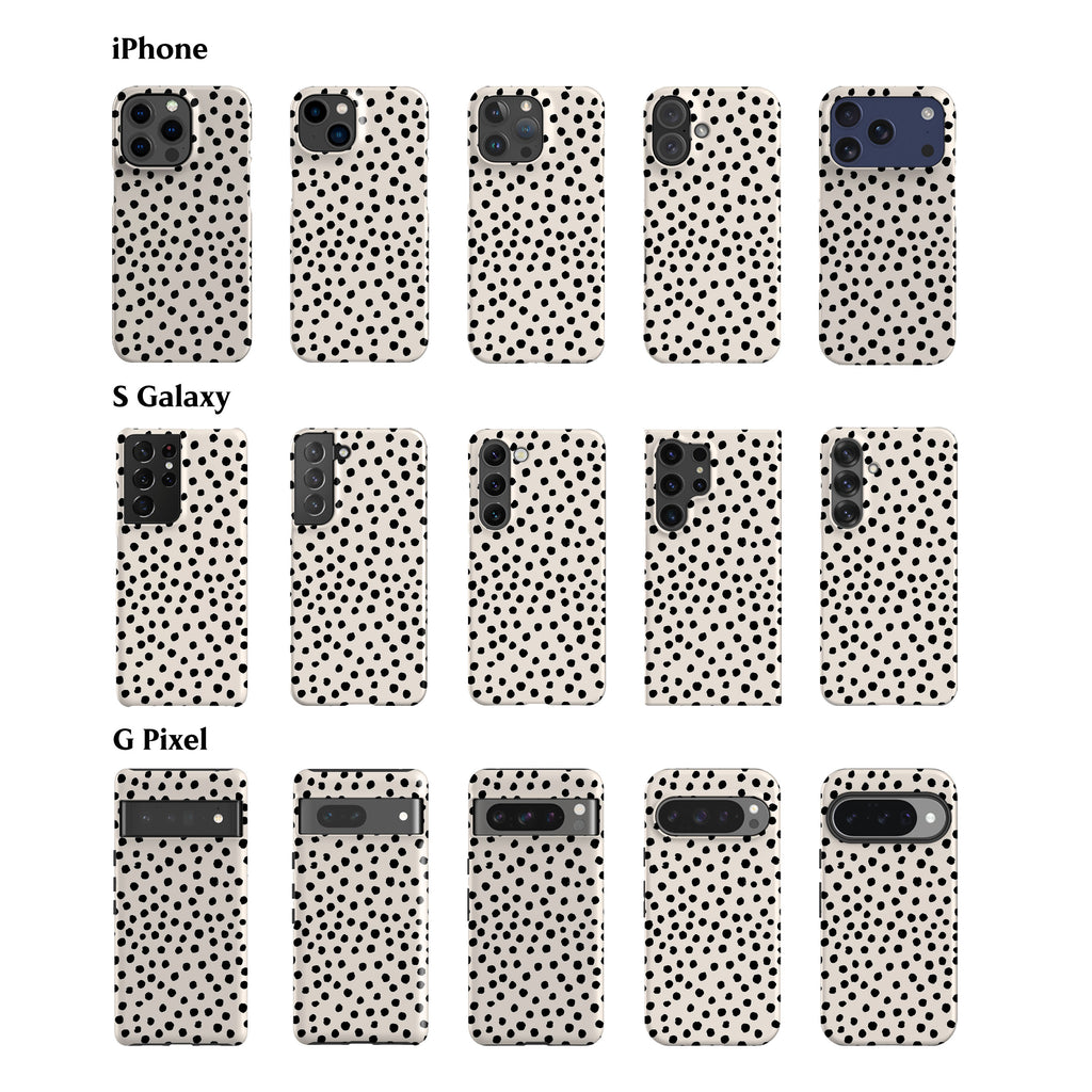 Painted Dots White Phone Case