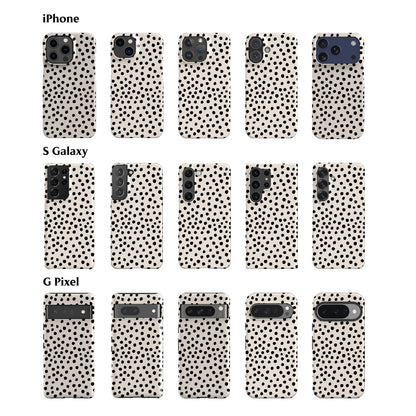 Painted Dots White Phone Case