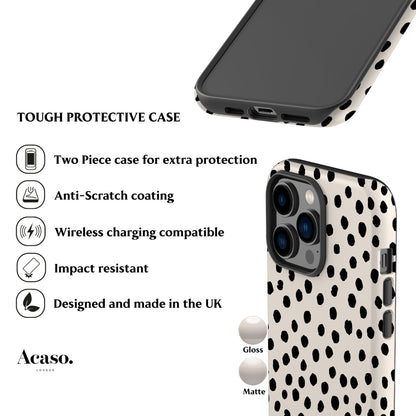 Painted Dots White Phone Case