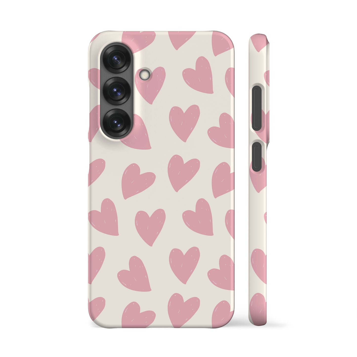 Painted Pink Hearts Phone Case