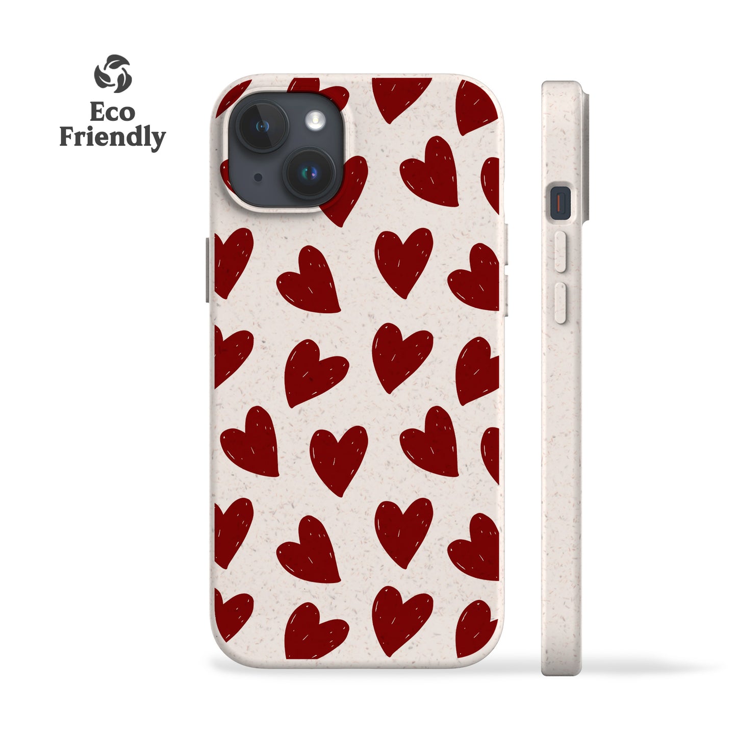 Painted Hearts Eco-Friendly Phone Case