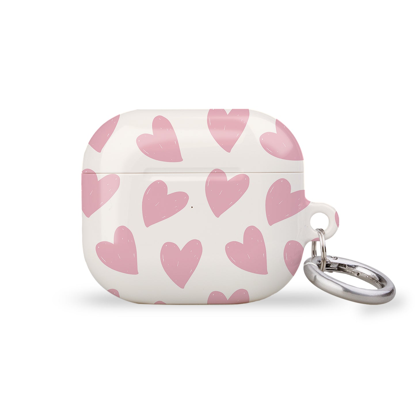 Pink Hearts AirPods Case Cover