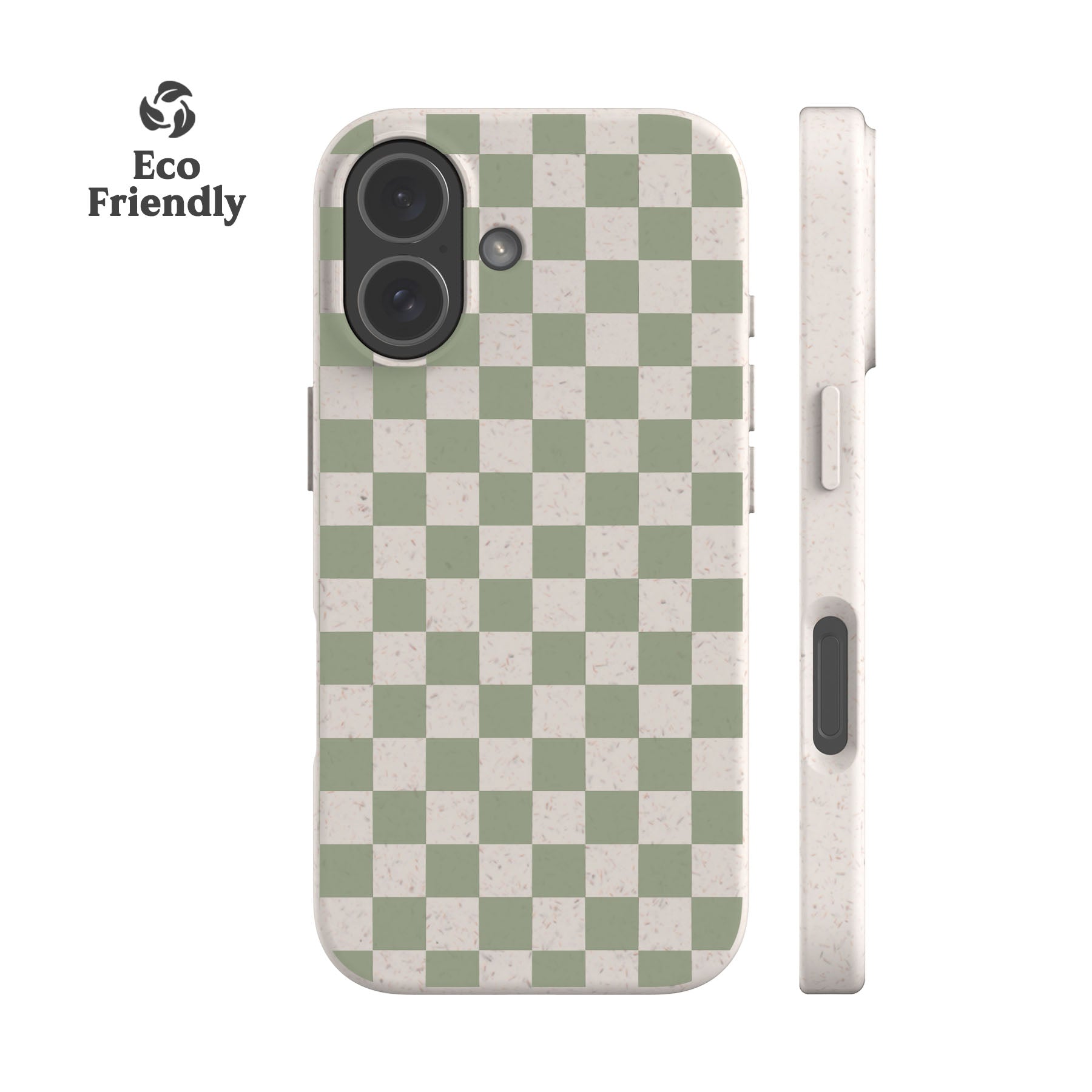Pale Green Checker Eco-Friendly Phone Case