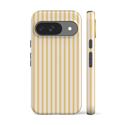 Pastel Yellow Striped Phone Case
