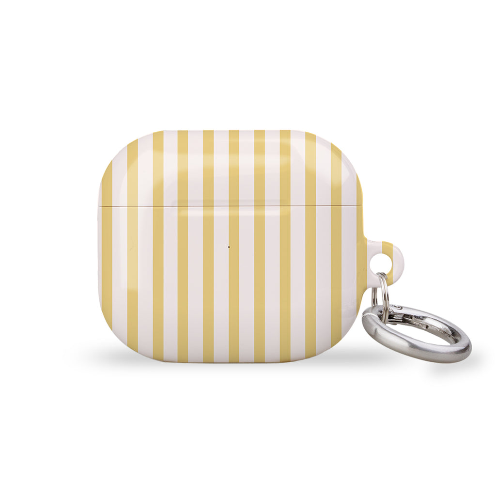 Pale Yellow Stripes AirPods Case Cover