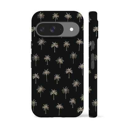 Palm Trees Black Phone Case