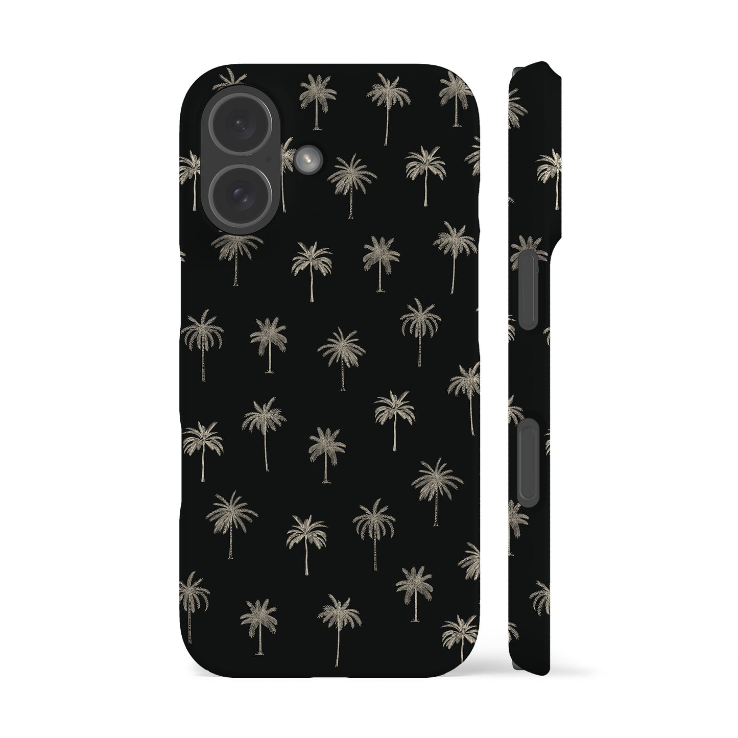 Palm Trees Black Phone Case