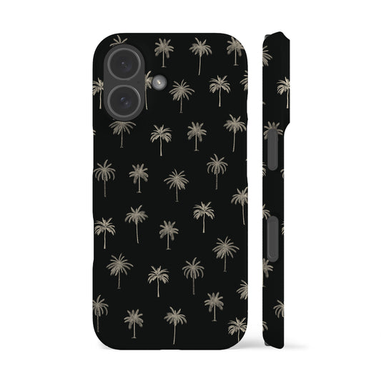 Palm Trees Black Phone Case