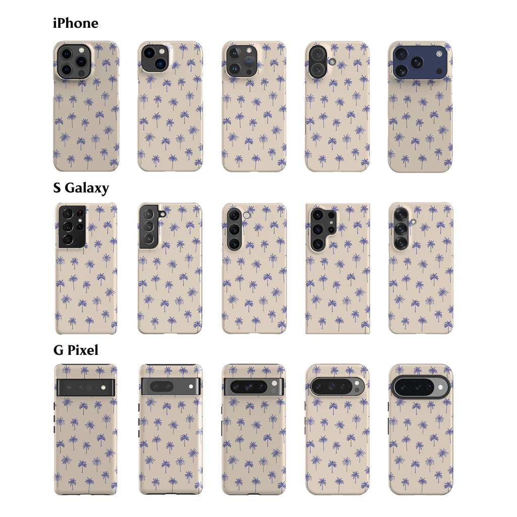 Blue Palm Trees Phone Case