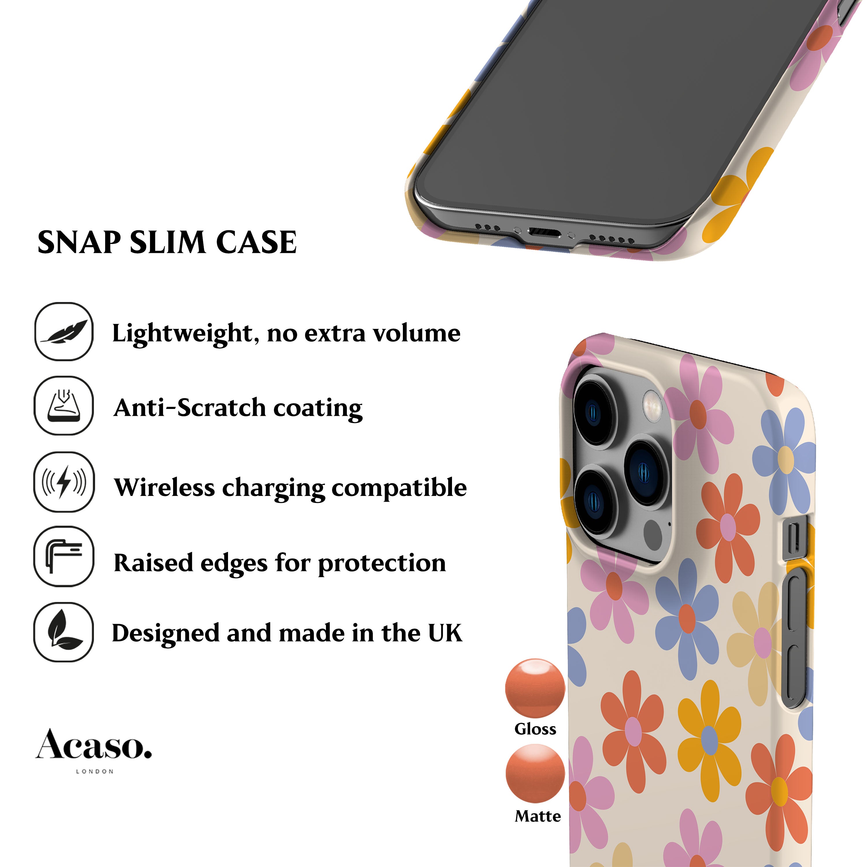 Paris Flowers Phone Case