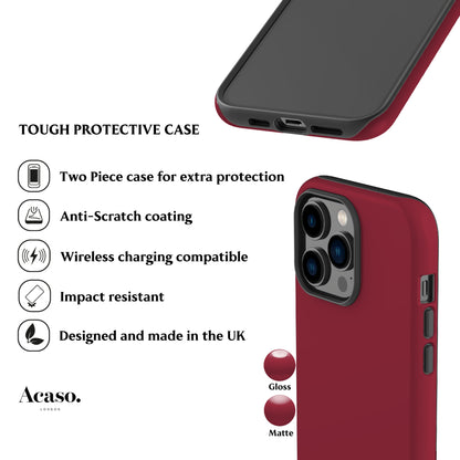 Solid Passion Red Phone Case