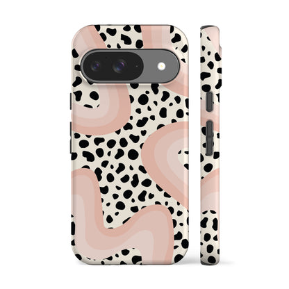 Spotty Rainbow Peach Phone Case
