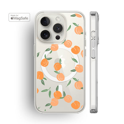 Peaches Clear MagSafe iPhone Case