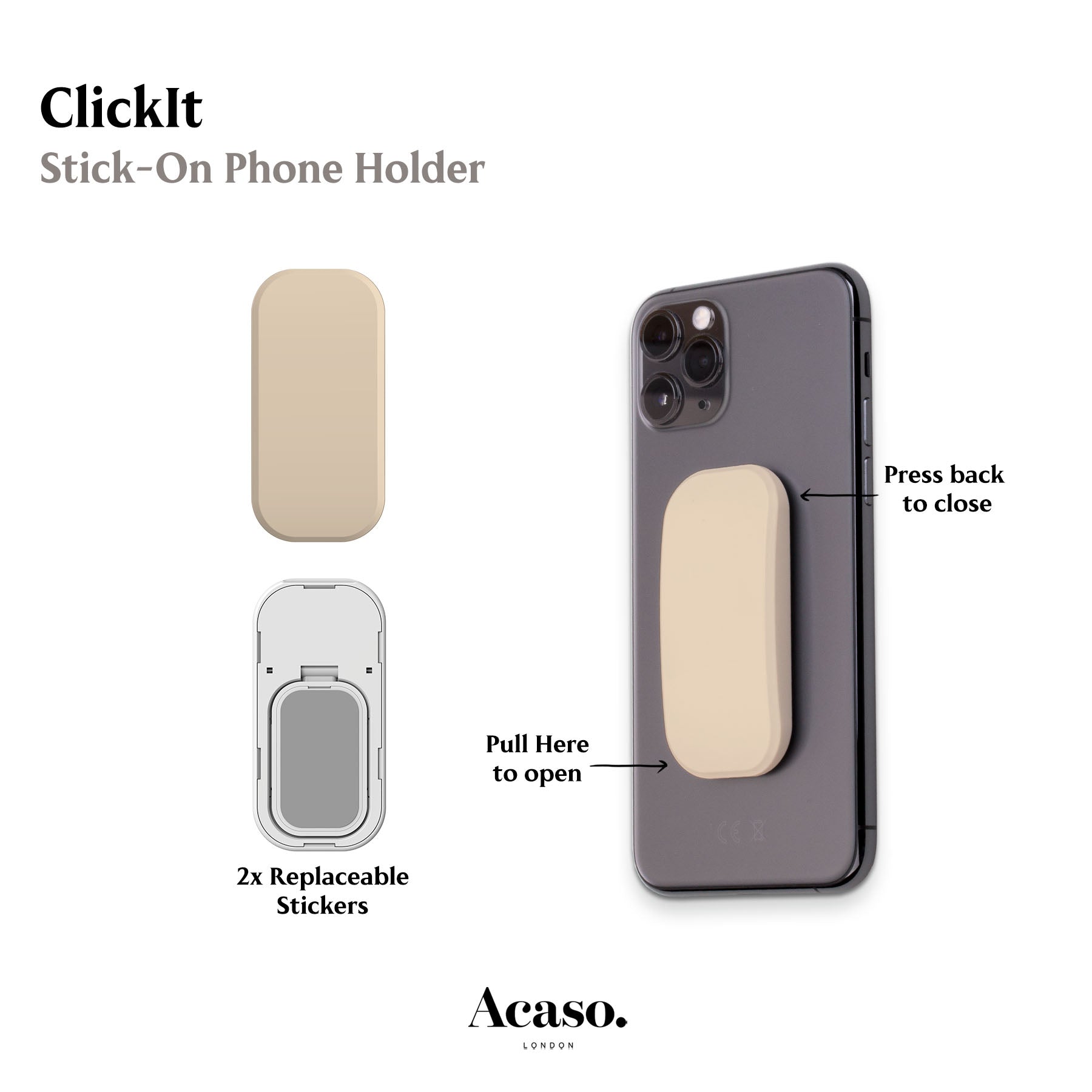 Pearled Ivory Phone Grip