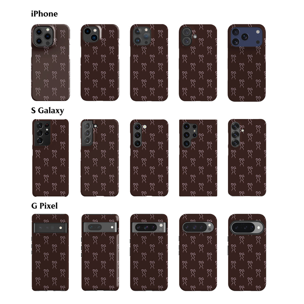Peony Little Bows Phone Case