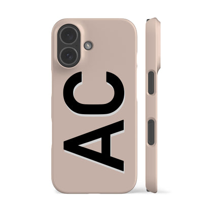 Personalised Beige Phone Case
