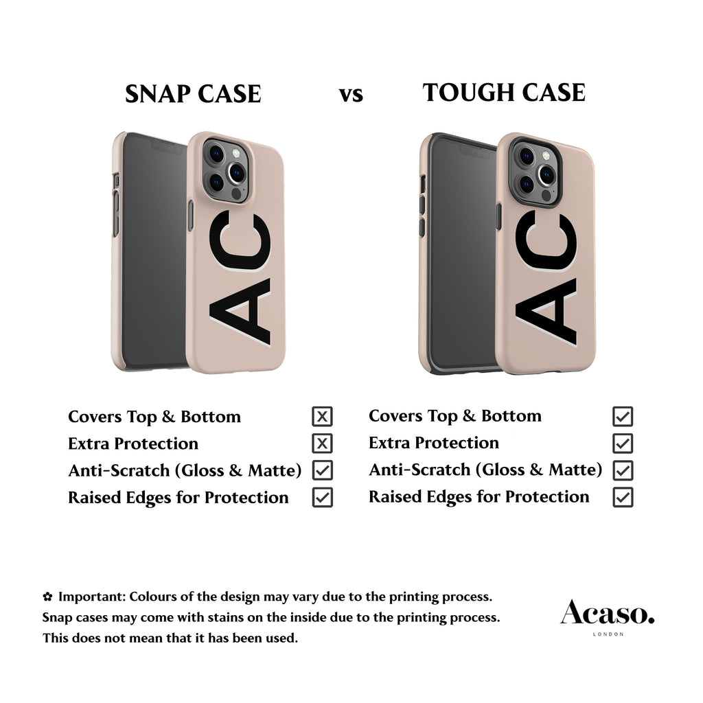 Personalised Beige Phone Case