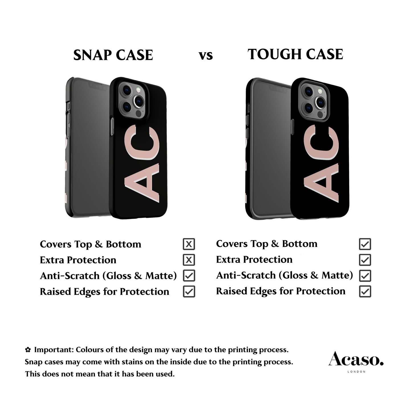 Personalised Black Phone Case